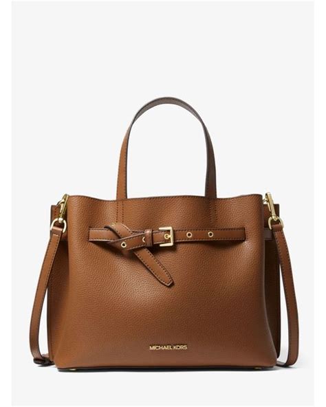 michael michael kors henkeltasche emilia large aus gekrispeltem leder|Michael Kors Brown Henkeltasche Emilia Large Aus .